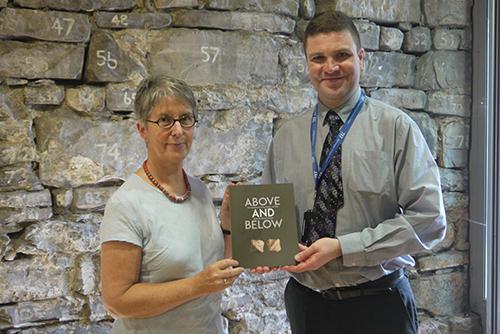 Dr Ann Lynch and Rónán Swan, Head of TII Archaeology and Heritage, at the book launch.