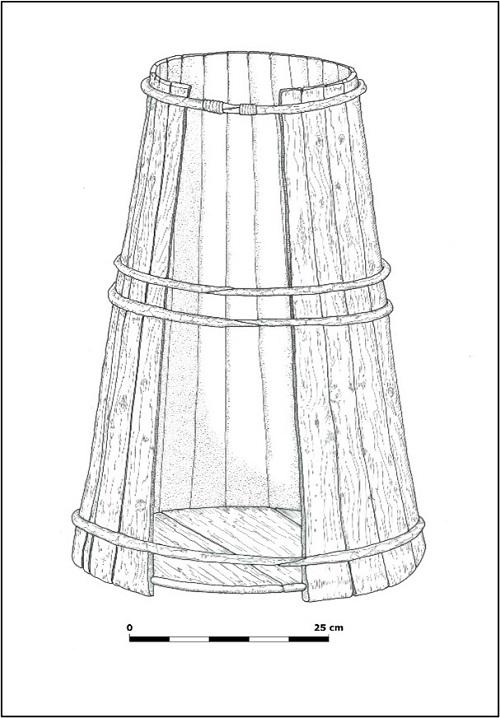 Interpretive reconstruction of the Gortcurreen 1 vessel (Drawing: John Murphy).