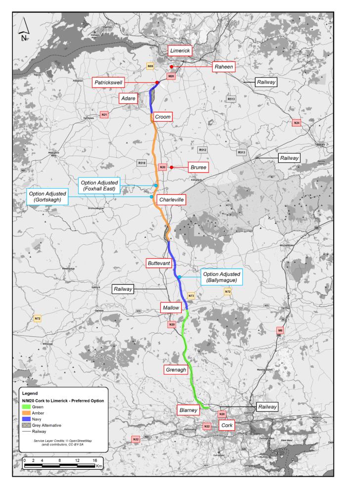 N-M20 Cork to Limerick Preferred Option