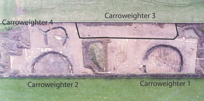 Clockwise from top left: Carroweighter 4, Carroweighter 3, Carroweighter 1 and Carroweighter 2 (Photo: IAC Archaeology).